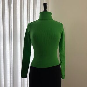 Urban Outfitters Vibrant Green Turtle Neck Sweater